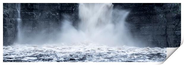 High Force waterfall England Print by Sonny Ryse