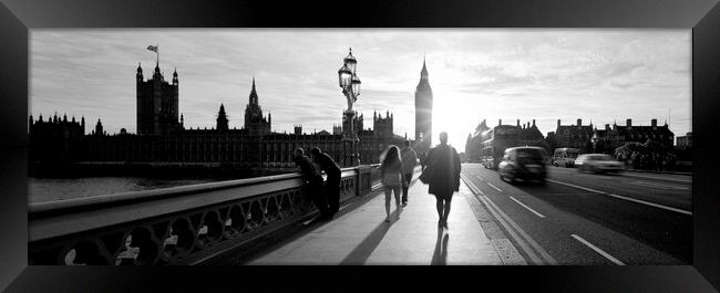Big ben and the Houses of Parliament and the westminster bridge  Framed Print by Sonny Ryse