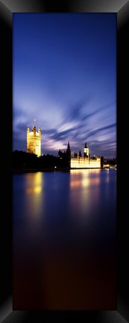 Vertical Panorama of Big ben and the Houses of Parliament Framed Print by Sonny Ryse