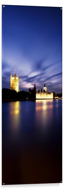 Vertical Panorama of Big ben and the Houses of Parliament Acrylic by Sonny Ryse