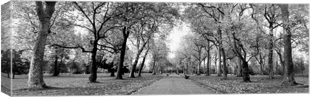 Hyde PArk London Black and white Canvas Print by Sonny Ryse