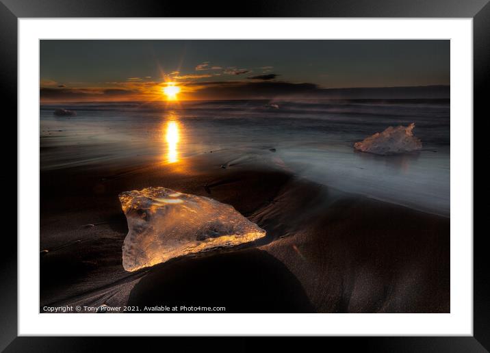 Amber glow Framed Mounted Print by Tony Prower