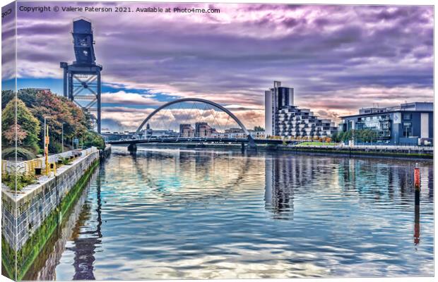 Squinty Bridge Reflection Canvas Print by Valerie Paterson