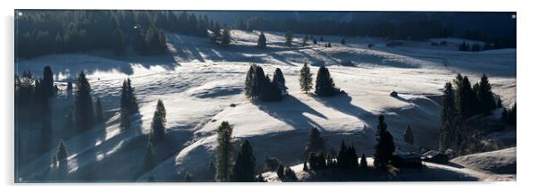 Alp di Suisse Seiser Alm Aline Meadow Sassopiatto Italian Dolomi Acrylic by Sonny Ryse