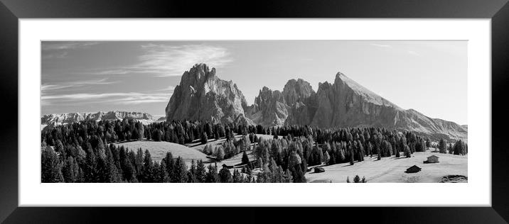 Alp di Suisse Seiser Alm Aline Meadow Sassopiatto talian Alps Do Framed Mounted Print by Sonny Ryse