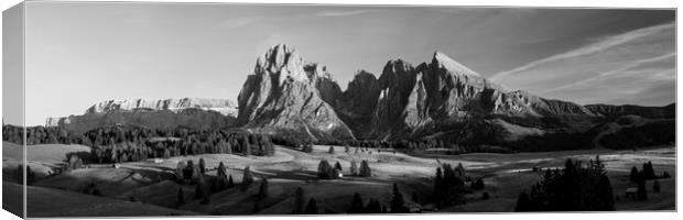 Alp di Suisse Seiser Alm Aline Meadow Sassopiatto talian Alps Do Canvas Print by Sonny Ryse