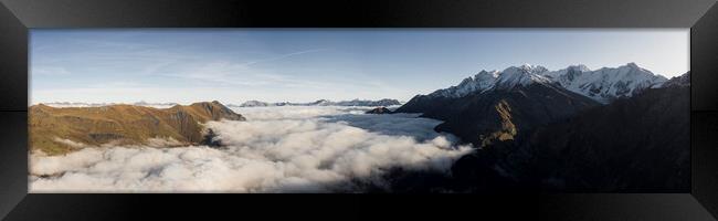 Dolomites Italy mist Framed Print by Sonny Ryse