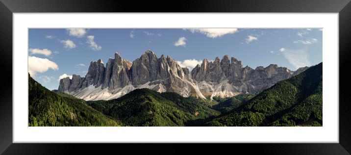 Dolomite Mountains Italy Framed Mounted Print by Sonny Ryse