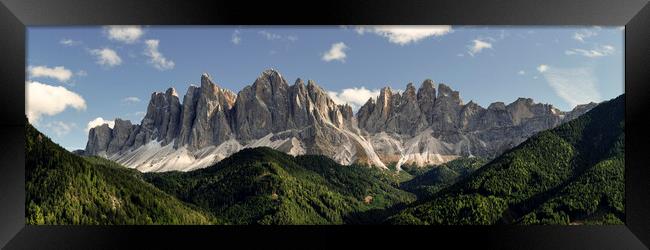 Dolomite Mountains Italy Framed Print by Sonny Ryse