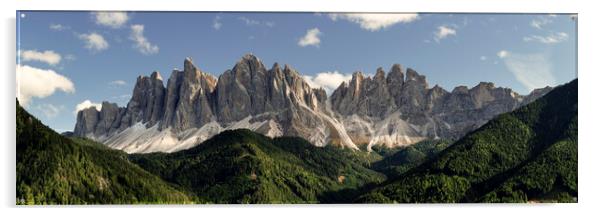 Dolomite Mountains Italy Acrylic by Sonny Ryse