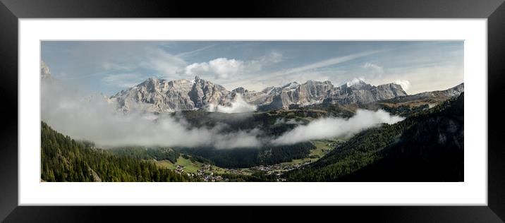 Gardena Pass Dolomites Italy Framed Mounted Print by Sonny Ryse