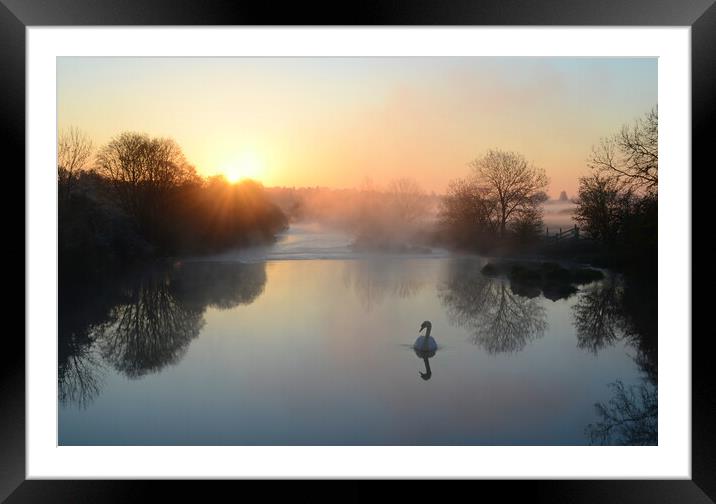 Reflections from Eye Bridge Framed Mounted Print by David Neighbour
