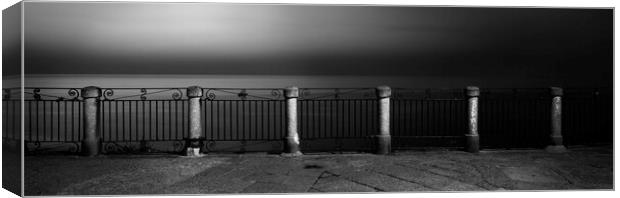 Tropea Italy Black and white ocean view Canvas Print by Sonny Ryse