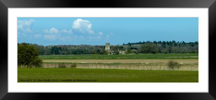 Abandoned church Framed Mounted Print by Clive Wells