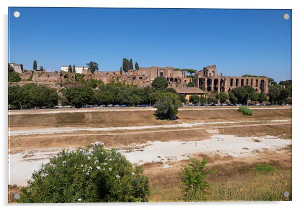 Circus Maximus Palatine Hill Ruins in Rome Acrylic by Artur Bogacki
