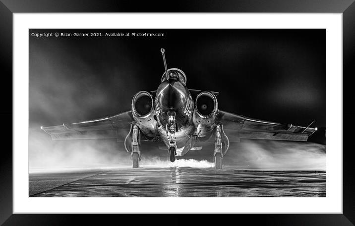 Buccaneer Fighter Aircraft Framed Mounted Print by Brian Garner
