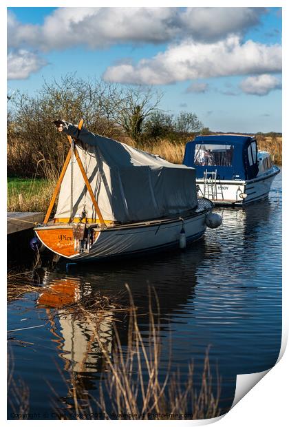River Thurne, Norfolk Broads Print by Chris Yaxley