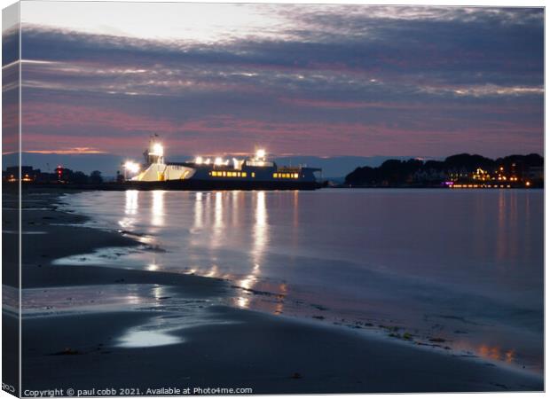 Crossing to Serenity Canvas Print by paul cobb