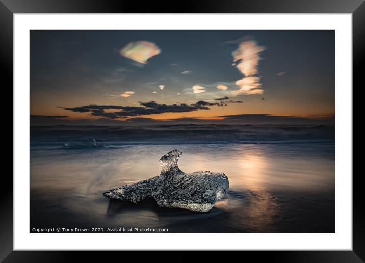 Nacreous Anvil Framed Mounted Print by Tony Prower