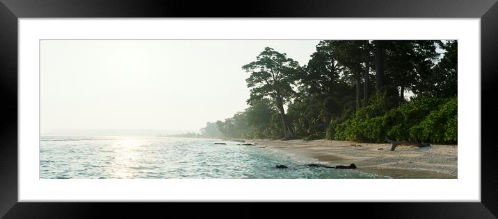 Beautiful Neil Island beach Andoman Islands Framed Mounted Print by Sonny Ryse