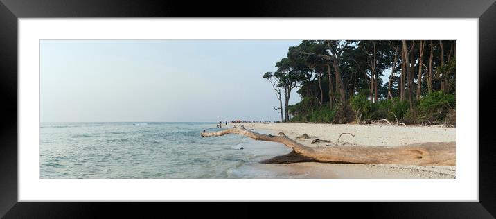 Neil Island Lakshmanpur Beach Andamans Framed Mounted Print by Sonny Ryse