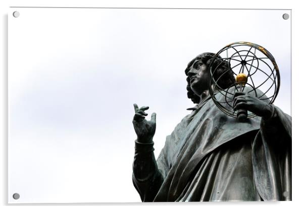 The Nicolaus Copernicus Monument in Torun, Poland Acrylic by Paulina Sator