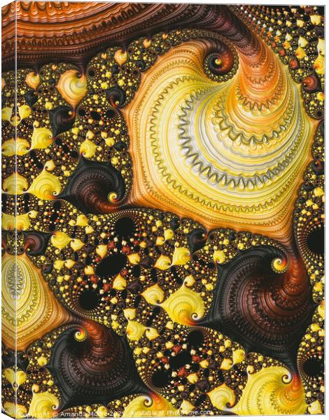Sunshine Spiral Canvas Print by Amanda Moore
