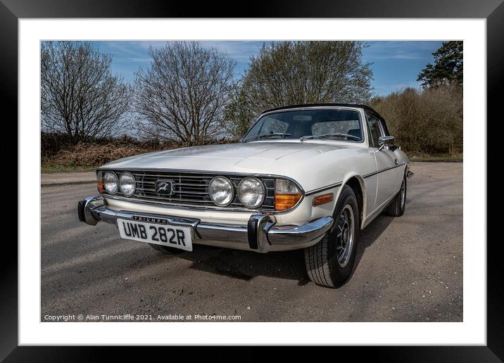 Triumph stag Framed Mounted Print by Alan Tunnicliffe