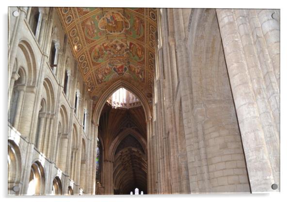 Ely Cathedral Acrylic by John Bridge