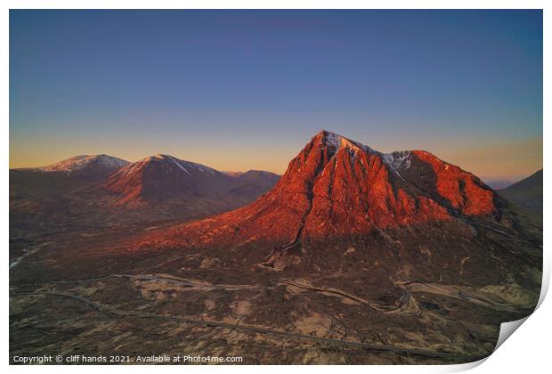 Glencoe Sunrise, highlands, Scotland. Print by Scotland's Scenery