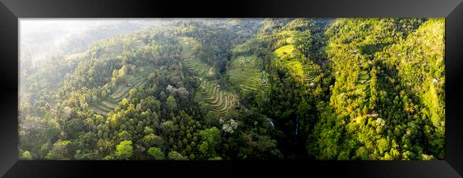 Sekumpul Rice terraces Bali Indonesia Framed Print by Sonny Ryse