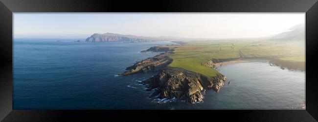 Aerial of the Dingle Peninsula Framed Print by Sonny Ryse