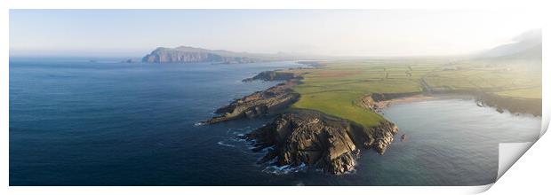 Aerial of the Dingle Peninsula Print by Sonny Ryse