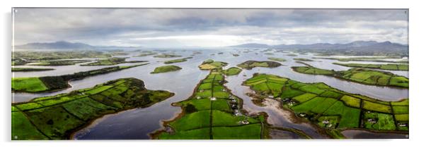 Clew Bay Islands Aerial Ireland 2 Acrylic by Sonny Ryse