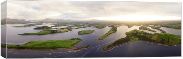 Clew Bay Islands Aerial Ireland 3 Canvas Print by Sonny Ryse