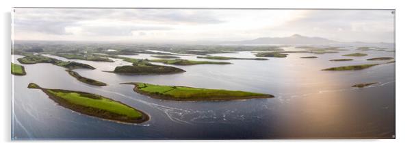 Clew Bay Islands Aerial Ireland Acrylic by Sonny Ryse