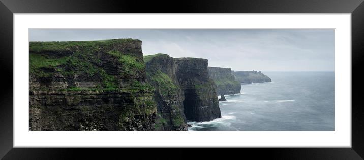 Cliffs of Moher Wild atlantic way ireland Framed Mounted Print by Sonny Ryse