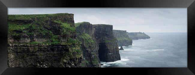 Cliffs of Moher Wild atlantic way ireland Framed Print by Sonny Ryse