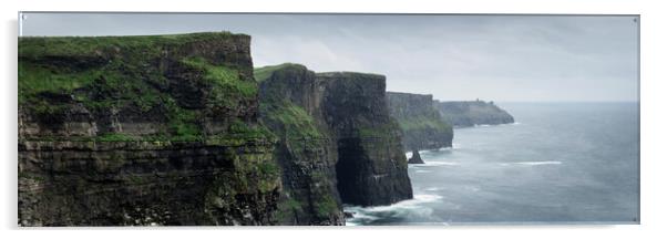 Cliffs of Moher Wild atlantic way ireland Acrylic by Sonny Ryse