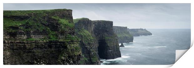 Cliffs of Moher Wild atlantic way ireland Print by Sonny Ryse
