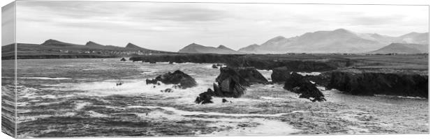 Dingle Peninsula black and white ireland Canvas Print by Sonny Ryse