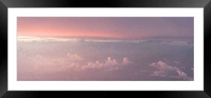 Pink sunrise Clouds Framed Mounted Print by Sonny Ryse