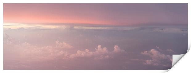 Pink sunrise Clouds Print by Sonny Ryse