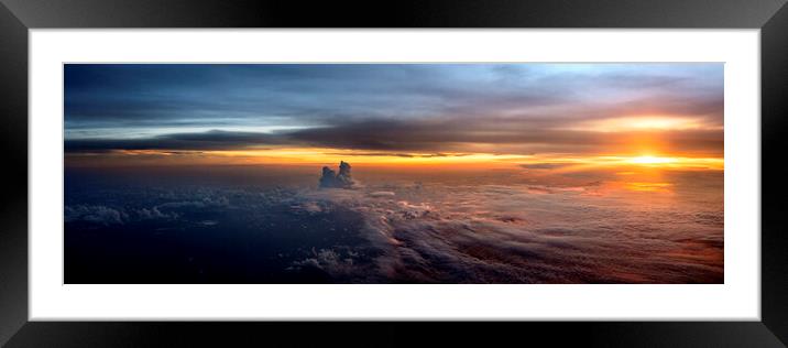 Sunset Clouds Framed Mounted Print by Sonny Ryse