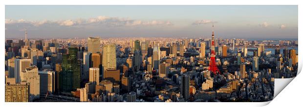 Tokyo Skyline Japan Print by Sonny Ryse