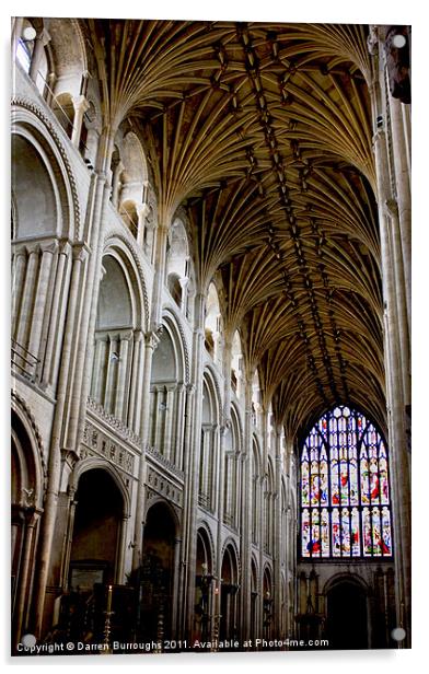 Illuminating Norwich Cathedral Acrylic by Darren Burroughs