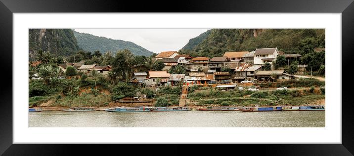 Nong Khiaw Laos Framed Mounted Print by Sonny Ryse