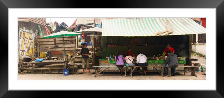 Luang Prabang Street Scene Laos Framed Mounted Print by Sonny Ryse