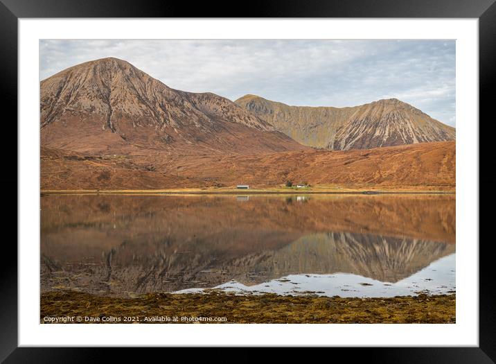Autumn Reflections in Loch Ainort, Isle of Skye, Scotland Framed Mounted Print by Dave Collins