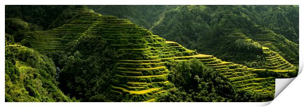 Banaue Rice terraces Philippines 2 Print by Sonny Ryse
